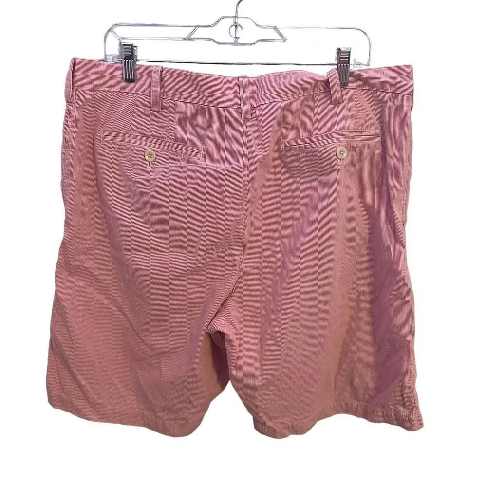 Banana Republic Shorts‎ Mens 38 Casual Flat Front Fabric Shorts Red White